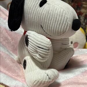 White and Black Dog Plush Toy